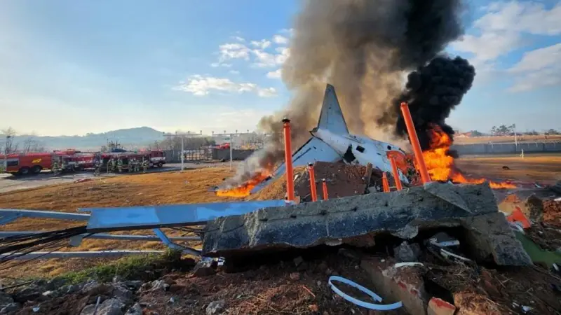 チェジュ航空の事故現場