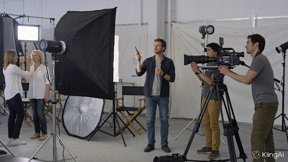 映画撮影風景イメージ画像