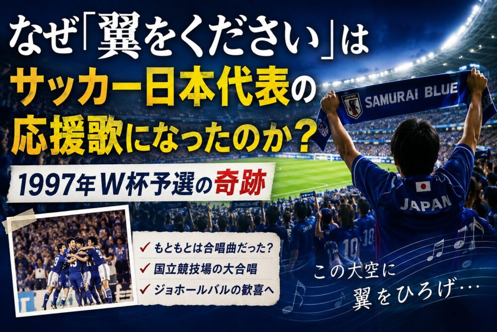 なぜ「翼をください」はサッカー日本代表の応援歌になったのか？1997年W杯予選の奇跡