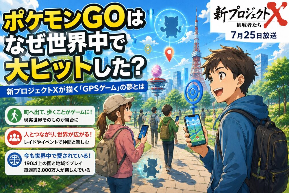 ポケモンGOはなぜ世界中で大ヒットした？新プロジェクトXが描く「GPSゲーム」の夢とは