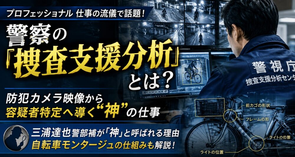 警察の「捜査支援分析」とは？NHKプロフェッショナルで話題の“神”と呼ばれる警部補の仕事を解説