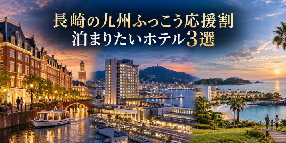 長崎の九州ふっこう応援割で泊まりたいホテル3選！家族・カップルで楽しむ憧れの宿