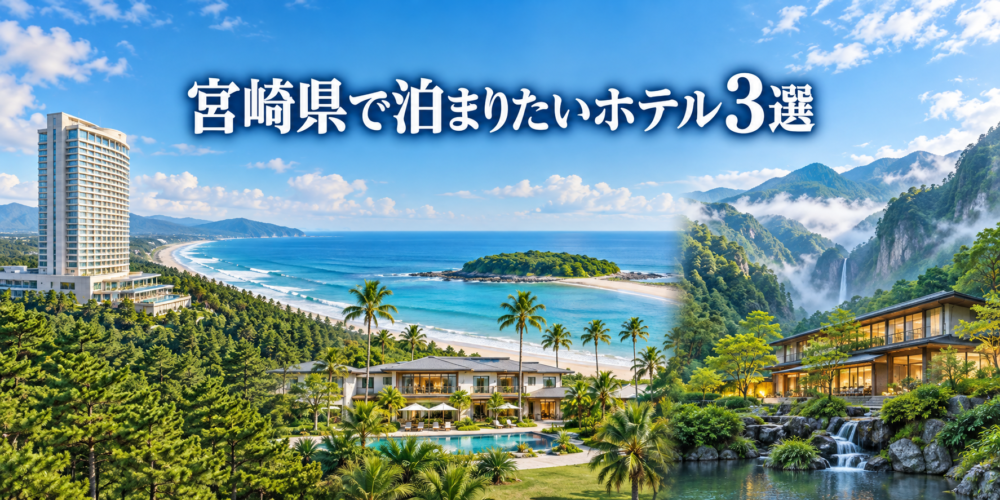 宮崎県で泊まりたいホテル3選｜高すぎず評判の良いリゾート・青島・高千穂の宿