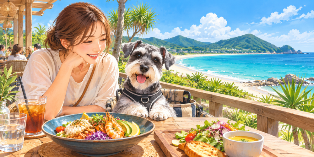 糸島の犬連れランチおすすめ3選｜ペット可の席・雨の日の注意点も紹介